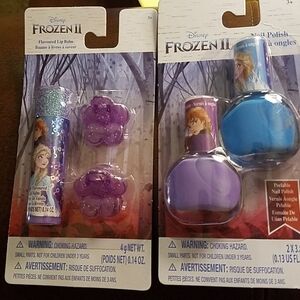 Frozen II Nail Polish & Lip Balm w Hair Keepers